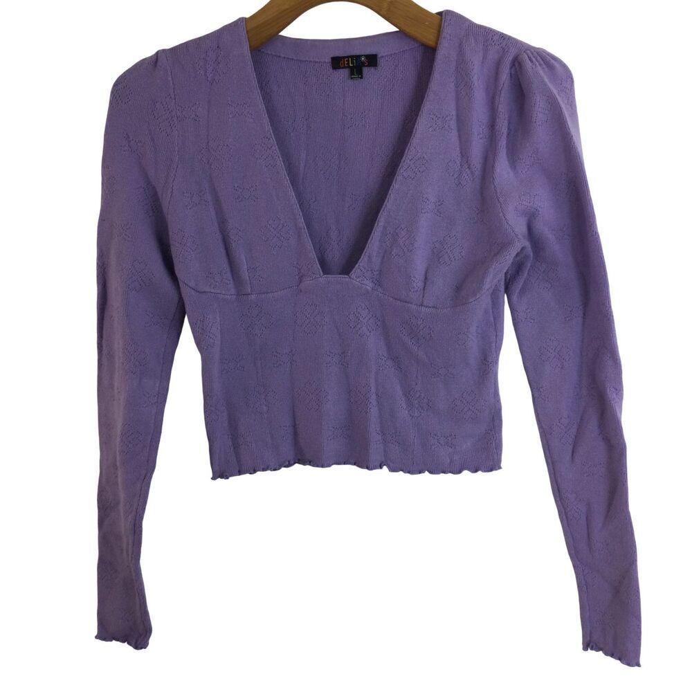 dELiA*s Purple Crop Top